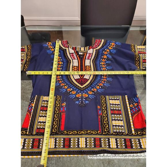 It Girl Women's African Print Cotton Sweetheart Neck Long Sleeve Blouse 2X - Picture 10 of 12